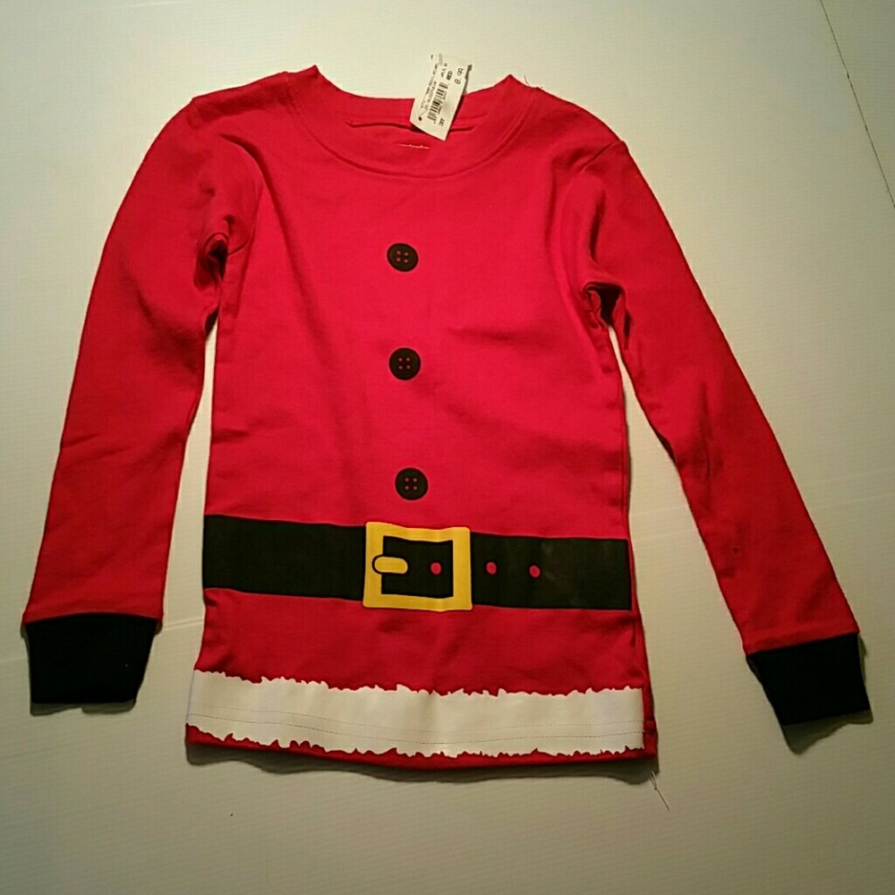 NWT Santa sleepwear top for boys